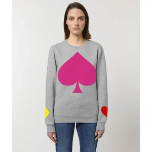 La Garçonne Vetements Pullover & Cardigan>Aces Crew CYMK Pullover Light Grey