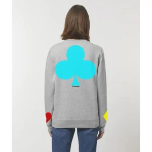 La Garçonne Vetements Pullover & Cardigan>Aces Crew CYMK Pullover Light Grey