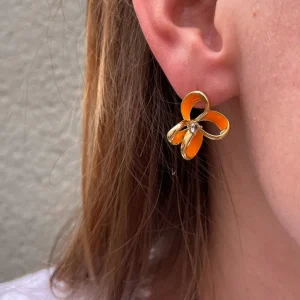La Garçonne Bijoux Schmuck>Flower Power Ohrstecker Edelstahl Gold