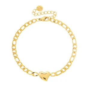 La Garçonne Bijoux Schmuck>Herz Armband Edelstahl Gold