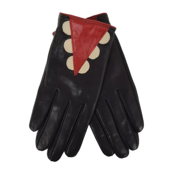 La Garçonne Accessoires Handschuhe>Kenza Handschuhe Black Red