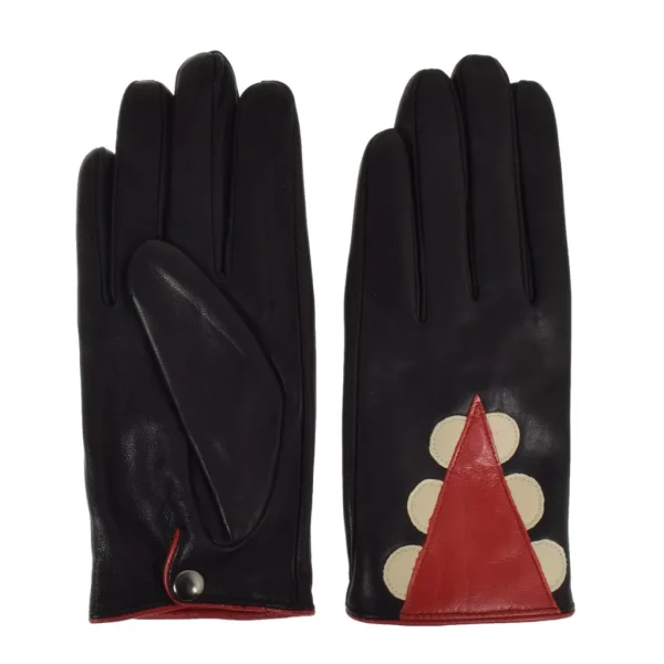 La Garçonne Accessoires Handschuhe>Kenza Handschuhe Black Red