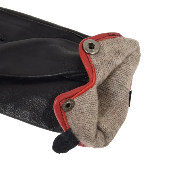 La Garçonne Accessoires Handschuhe>Kenza Handschuhe Black Red