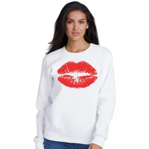 La Garçonne Vetements Pullover & Cardigan>Kiss Kiss Sweater White