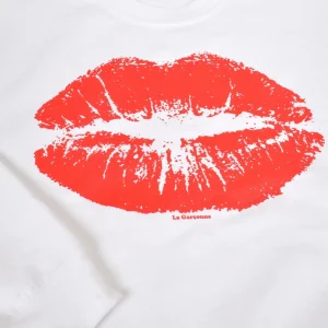 La Garçonne Vetements Pullover & Cardigan>Kiss Kiss Sweater White