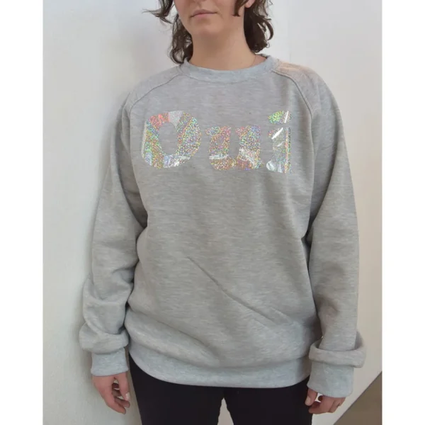 La Garçonne Vetements Pullover & Cardigan>Oui Sweater Glitter Grey