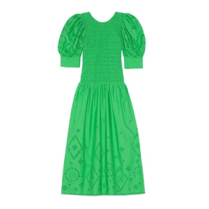 Ganni Kleider & Röcke>Smock Kleid Kelly Green