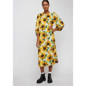 Just Female Kleider & Röcke>Smooth Kleid Sunflower Yellow Art